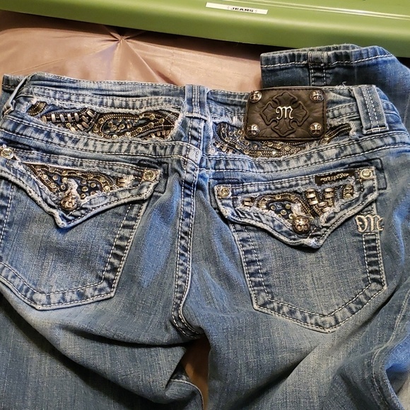 Miss Me Bootcut JP 6063BV Light Blue Distressed Jeans (30) - Picture 7 of 8